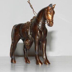 Vintage Dodge INC USA Bronze Metal Horse  3"x2.5" Rare!